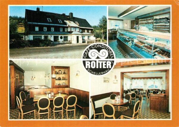 Schellerhau Cafe Conditorei Roiter Verkaufstheke