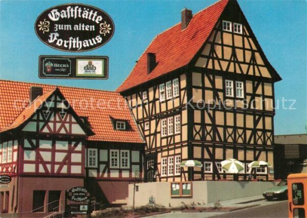 Niederaula Gaststätte Zum alten Forsthaus Fachwerk