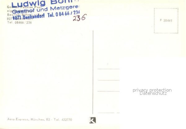 Denkendorf Oberbayern Gasthof Pension Post Metzgerei – Bild 2