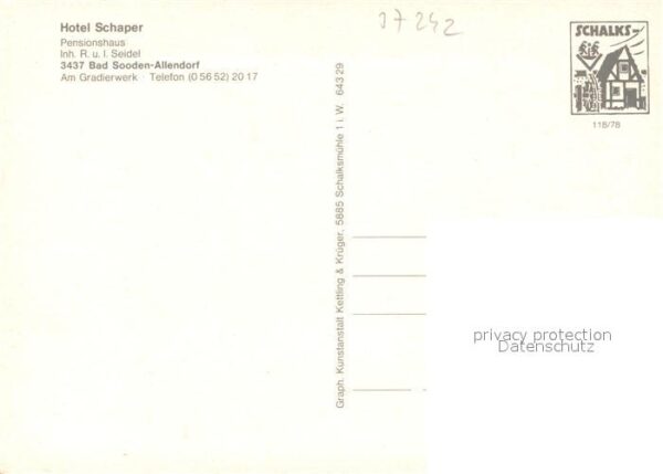 Bad Sooden-Allendorf Hotel Schaper Restaurant – Bild 2