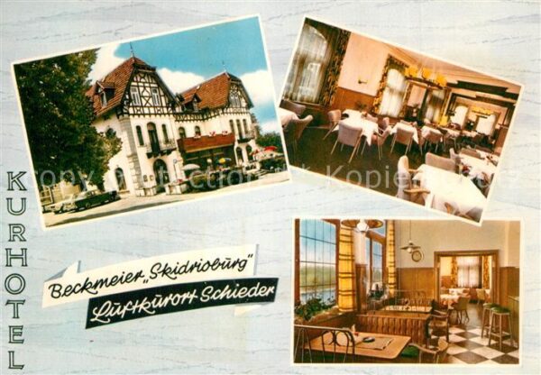 Schieder-Schwalenberg Kurhotel Beckmeier Restaurant Skidriobu