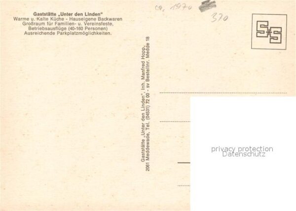 Meddewade Gaststätte Unter den Linden – Bild 2