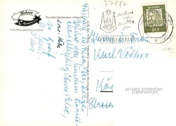 Sasbachwalden Gaststube Hohritt – Bild 2