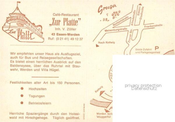 Werden Ruhr Cafe Restaurant Zur Platte Fernsicht – Bild 2