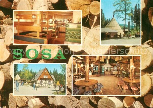Sosa Erzgebirge Konsum Gaststätte Köhlerhütte und Meile