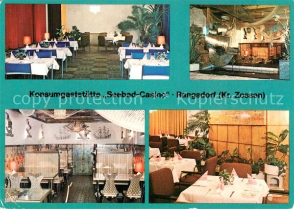 Rangsdorf Konsumgaststätte Seebad Casino Restaura