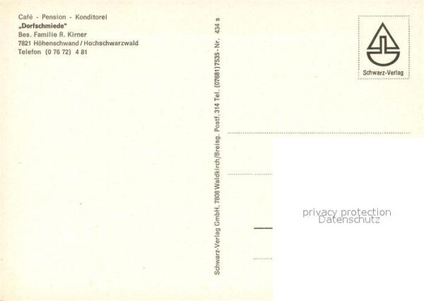 Hoechenschwand Cafe Pension Konditorei Dorfschmiede Sc – Bild 2