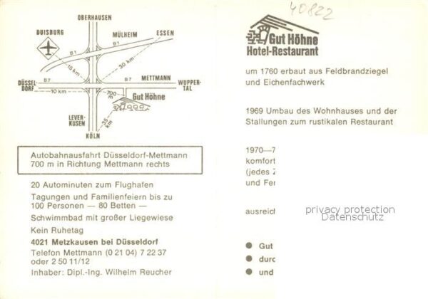 Metzkausen Hotel Restaurant Gut Höhne Festtafel Ka – Bild 2