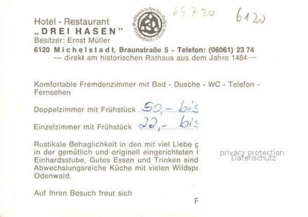 Michelstadt Hotel Restaurant Drei Hasen – Bild 2