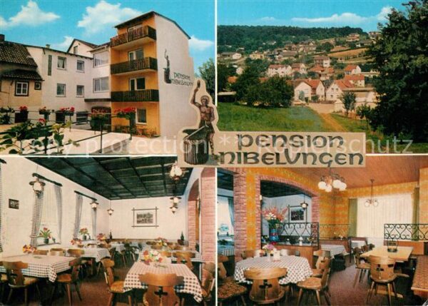 Hassenroth Gaststätte Cafe Pension Nibelungen Orts
