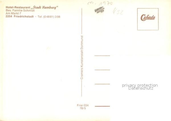 Friedrichstadt Eider Hotel Restaurant Stadt Hamburg – Bild 2