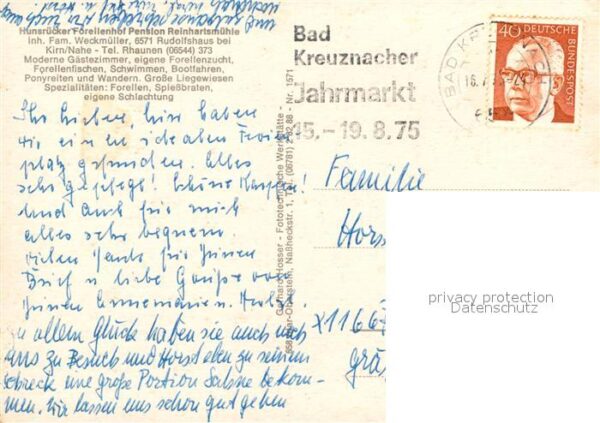 Kirn Nahe Hunsrücker Forellenhof Pension Reinhart – Bild 2