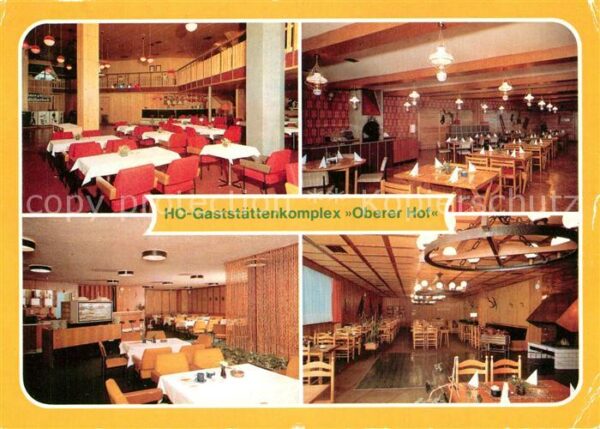 Oberhof Thueringen HO Gaststättenkomplex Oberer Hof Tanzba