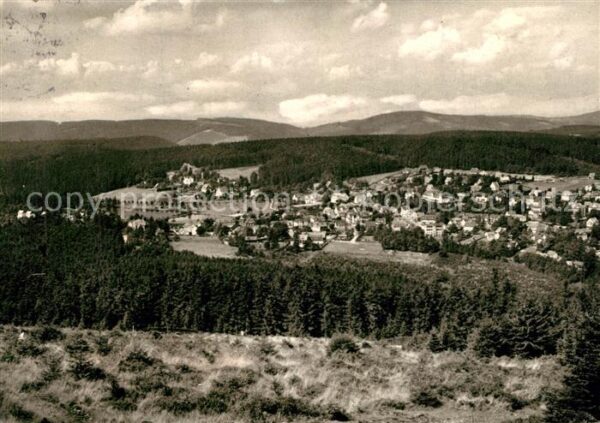 Hahnenklee-Bockswiese Harz Panorama Kurort und Wintersportplatz
