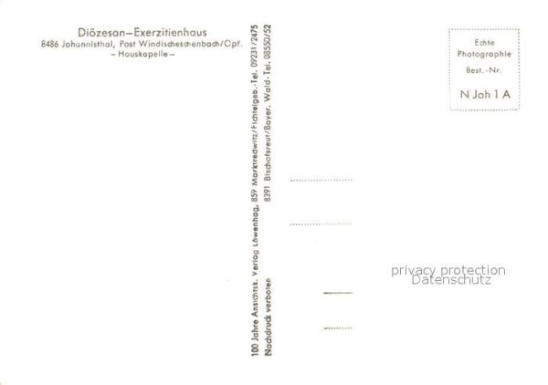 Johannisthal Windischeschenbach Diözesan Exerzitienhaus Hauskapelle Inn – Bild 2