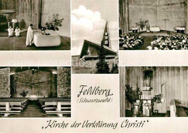 Feldberg Schwarzwald Kirche der Verklärung Christi Innenansi