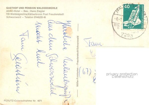 K?lberbronn Gasthof-Pension Walds?gm?hle – Bild 2