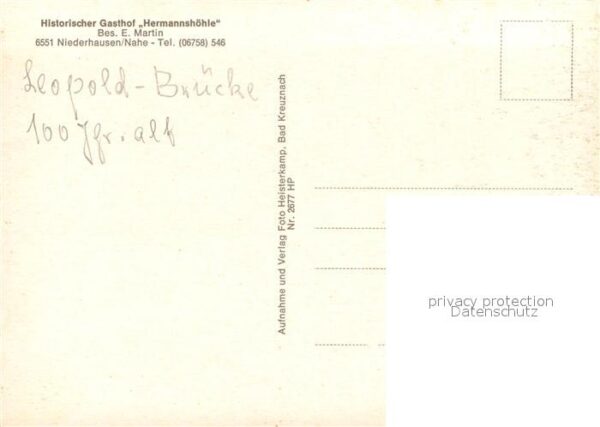 Niederhausen Nahe Gasthof Hermannsh?hle – Bild 2