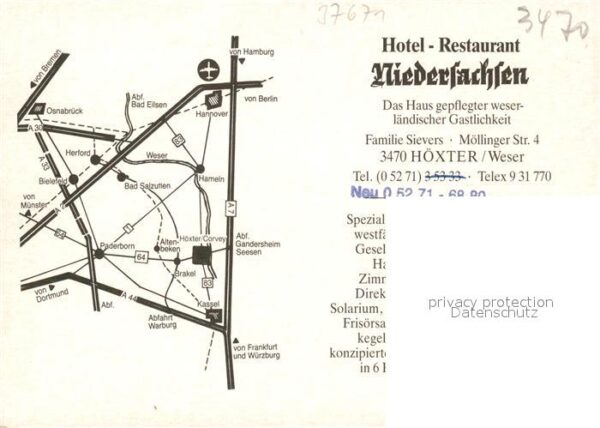 H?xter Weser Hotel-Restaurant Niedersachsen – Bild 2