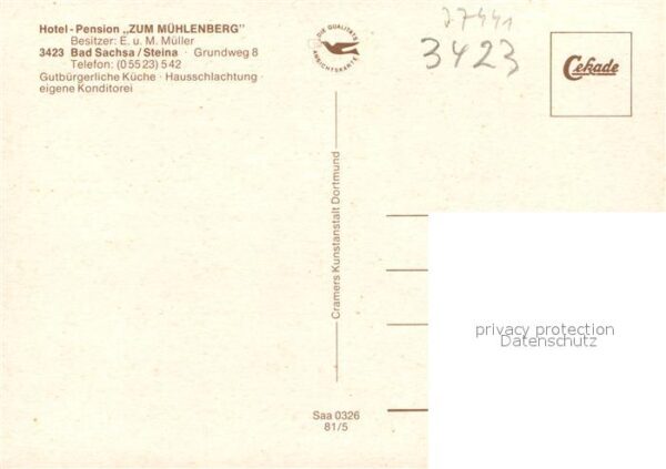 Steina S?dharz Hotel-Pension Zum M?hlenberg – Bild 2