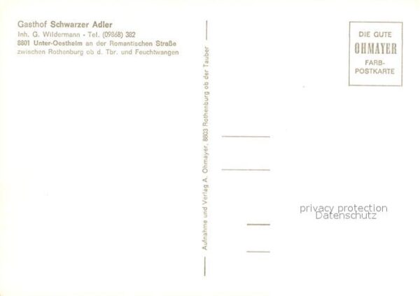 Unteroestheim Gasthof Schwarzer Adler – Bild 2
