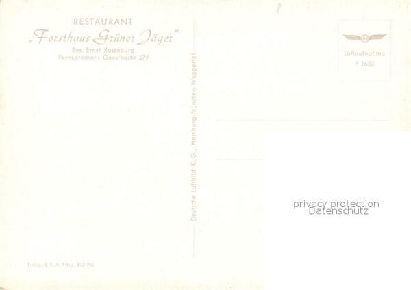 Geesthacht Elbe Restaurant Forsthaus Gr?ner J?ger Flieg – Bild 2