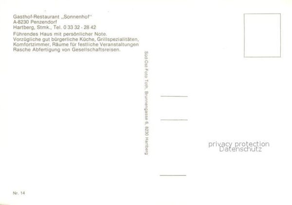 Penzendorf Neudorf Steiermark Gasthof-Restaurant Sonnenhof – Bild 2