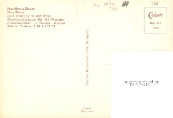 Bruttig Mosel Mosellanus-Klause – Bild 2