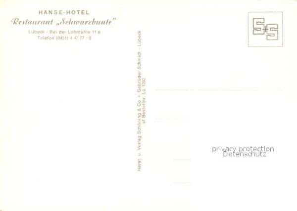 L?beck Hanse-Hotel Restaurant Schwarzbunte – Bild 2