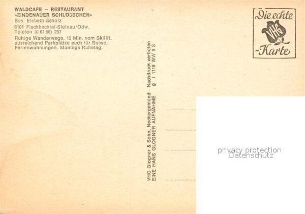 Steinau Odenwald Waldcafe-Restaurant Zindenauer Schl?ssc – Bild 2