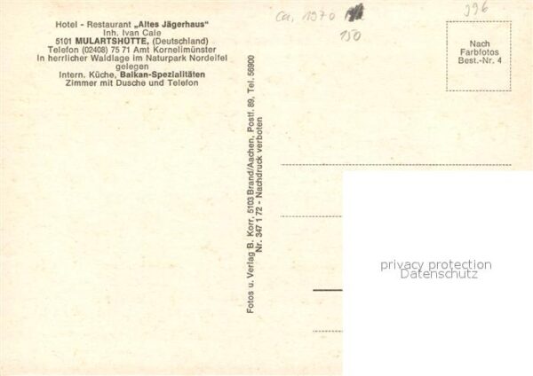 Mulartsh?tte Hotel-Restaurant Altes J?gerhaus – Bild 2