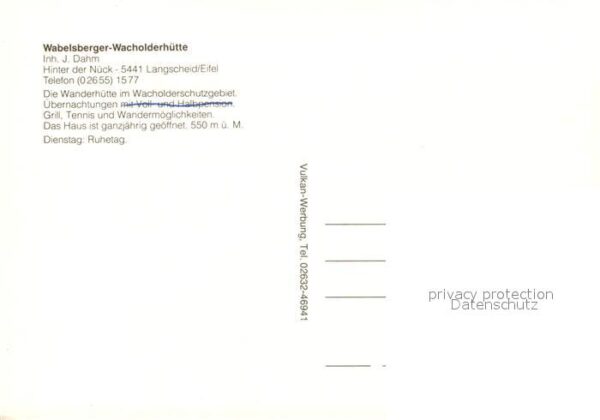 Langscheid Eifel Wabelsberger-Wacholderh?tte – Bild 2