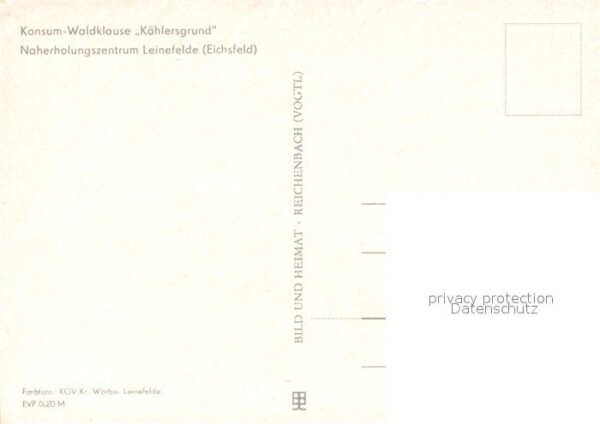 Leinefelde Konsum-Waldklause K?hlersgrund – Bild 2