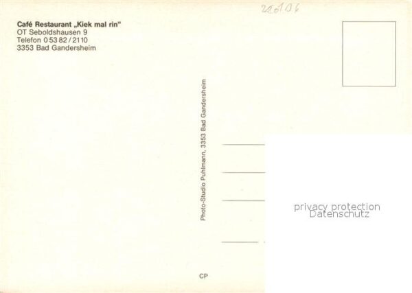 Seboldshausen Cafe-Restaurant Kiek mal rin – Bild 2