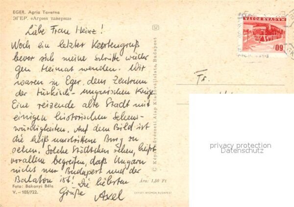 Eger Ungarn Agria Taverna – Bild 2