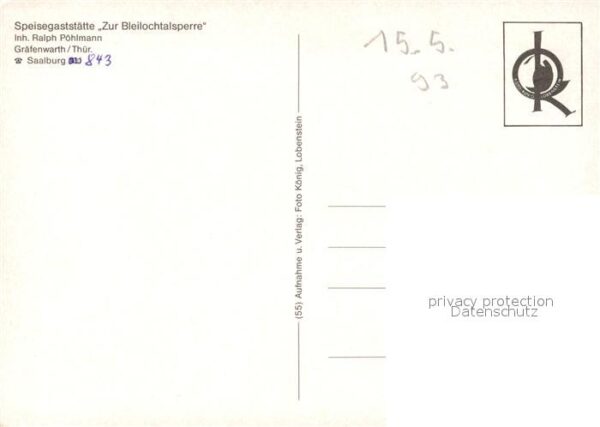 Gr?fenwarth Gastst?tte Zur Bleilochtalsperre – Bild 2
