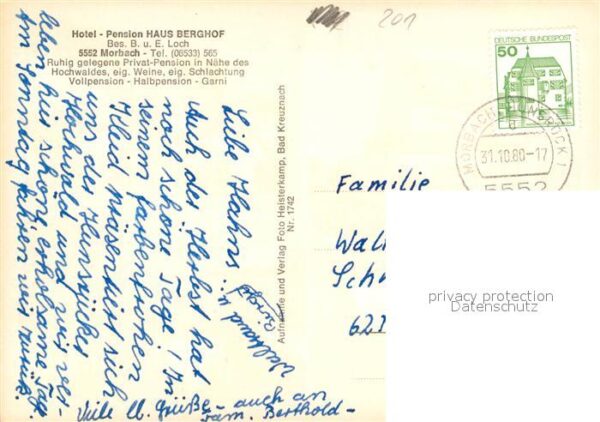 Morbach Hunsr?ck Hotel-Pension Haus Berghof – Bild 2