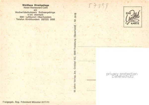 Oberhundem Waldhaus Hirschgehege Fliegeraufnahme – Bild 2