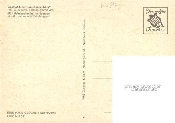 Heimbuchenthal Gasthof-Pension Sonnenblick – Bild 2