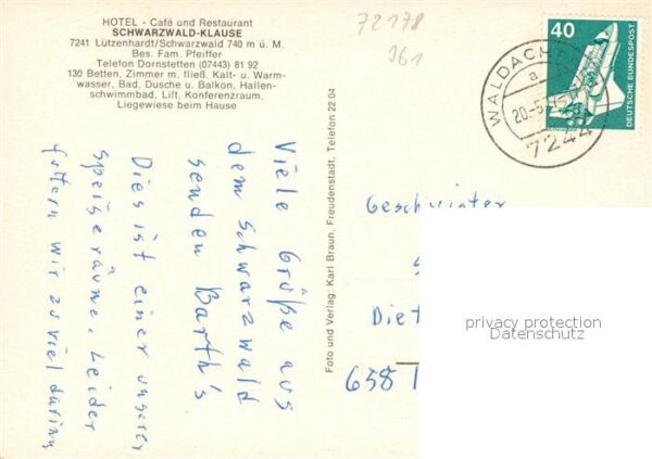 L?tzenhardt Hotel-Restaurant Schwarzwald-Klause – Bild 2