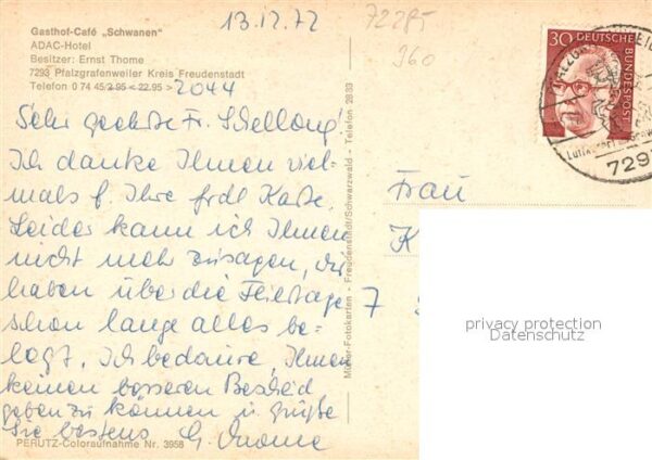 Pfalzgrafenweiler Gasthof-Cafe Schwanen – Bild 2