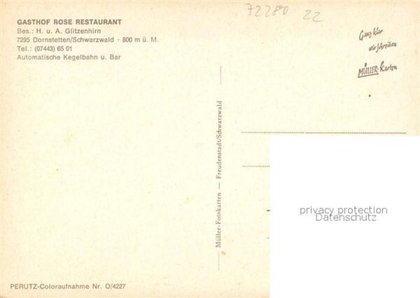 Dornstetten W?rttemberg Gasthof Rose – Bild 2