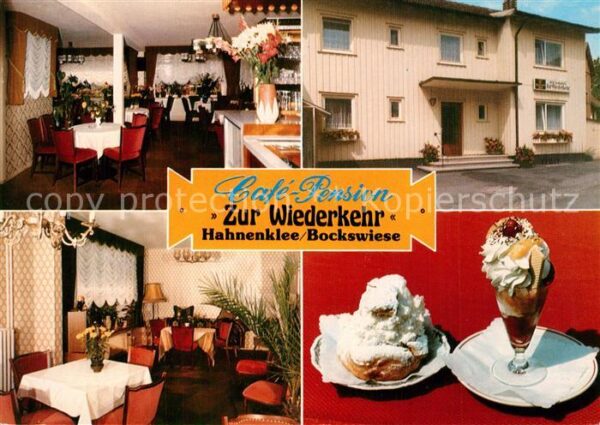 Hahnenklee-Bockswiese Harz Cafe Pension Zur Wiederkehr Gasträume