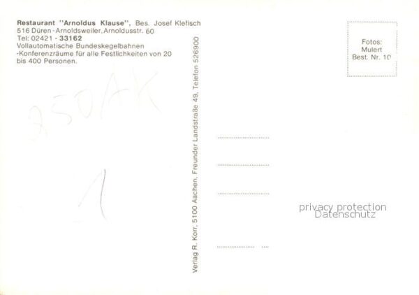 Arnoldsweiler Restaurant Arnoldus Klause Gasträume – Bild 2