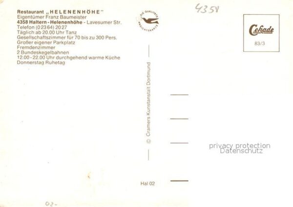 Haltern See Restaurant Helenenhöhe Gasträume – Bild 2