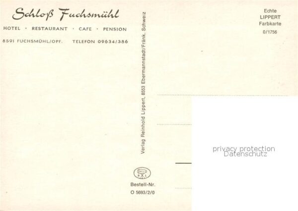 Fuchsmuehl Schloss Fuchsmühl Hotel Restaurant Cafe – Bild 2
