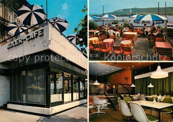 Ruedesheim Rhein Adler Cafe Terrasse Gastraum