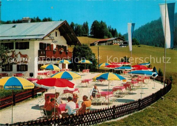 Schwarzeck Berggasthof Nutzkaser Sonnenterrasse