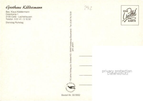 Lachtehausen Gasthaus Köddermann Gaststube Zimmer – Bild 2