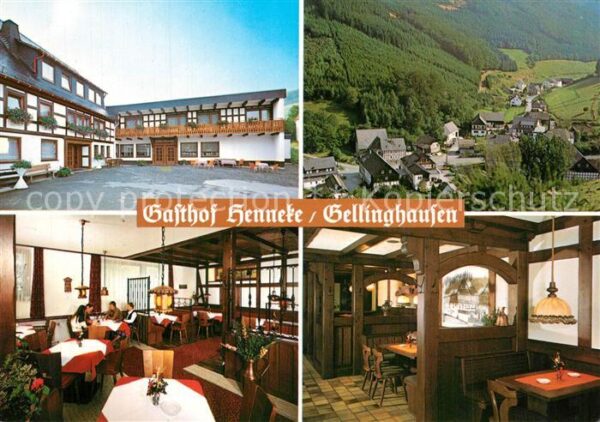 Gellinghausen Gasthof Henneke Gasträume Panorama